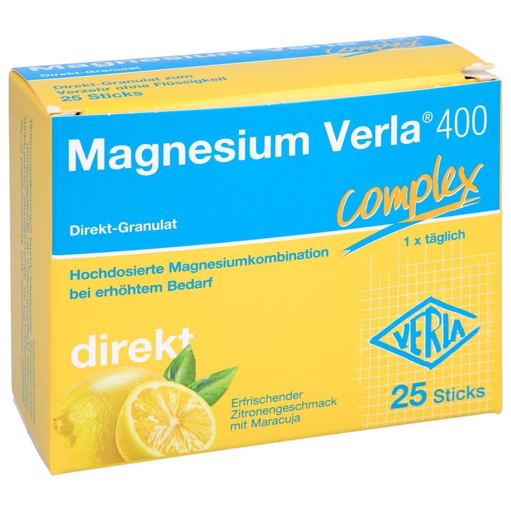 Magnesium Verla 400 Zitrone Direkt-Granulat
