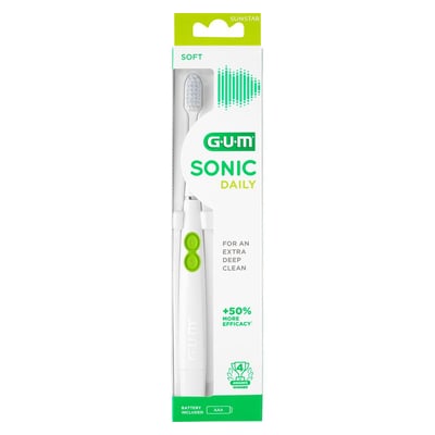 Gum Sonic Daily SchallZahnbürste weiß