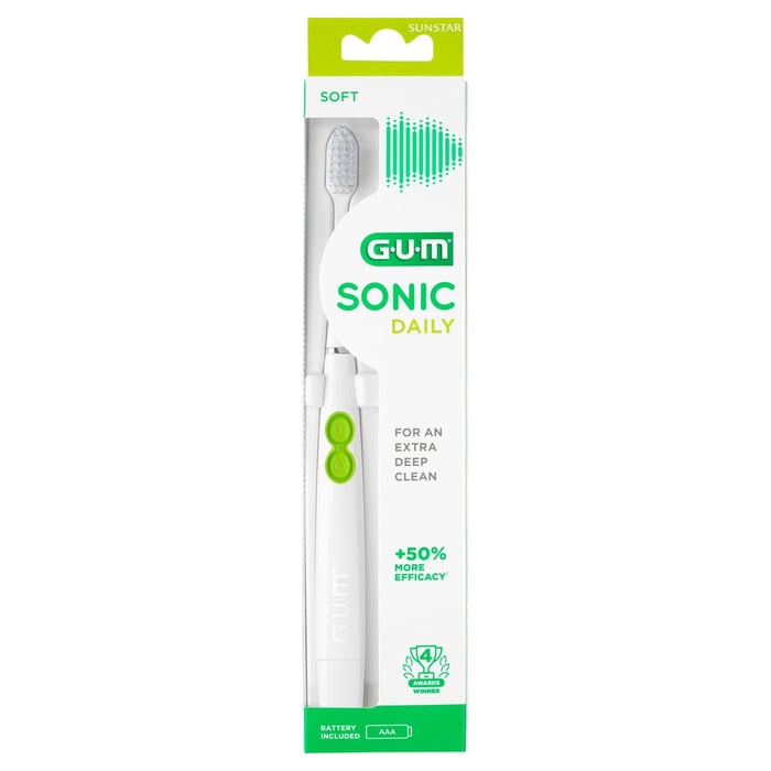 Gum Sonic Daily SchallZahnbürste weiß