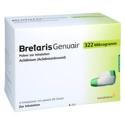 Bretaris Genuair 322 ug Pulver z.Inhalation 3x60ED