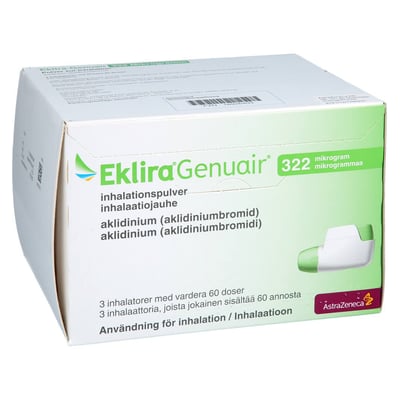Eklira Genuair 322 ug Pulver zur Inhalation 3x60ED