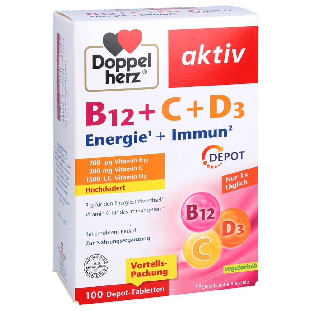 Doppelherz B12 + C + D3 Depot
