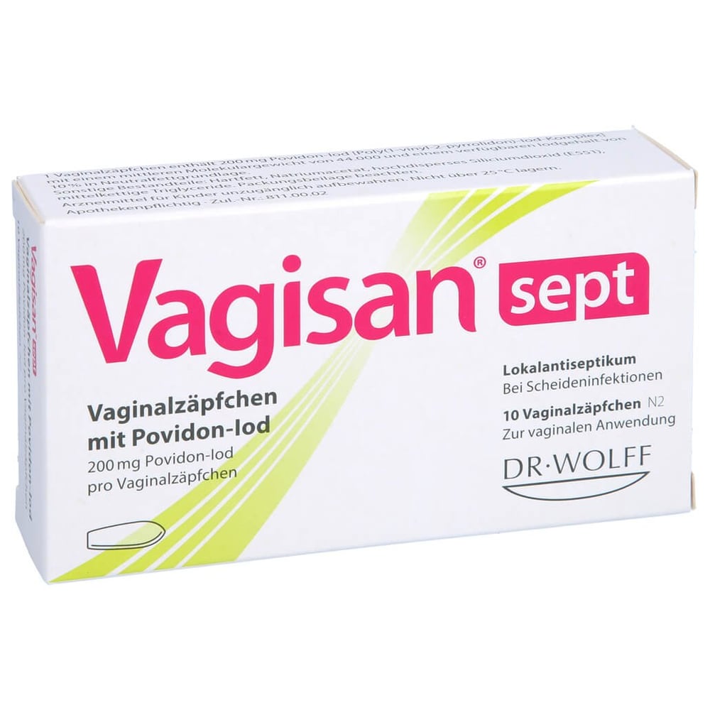 Vagisan sept Vaginalzäpfchen mit Povidon-Iod