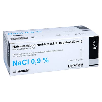 Natriumchlorid Noridem 0.9 % Injektionslösung