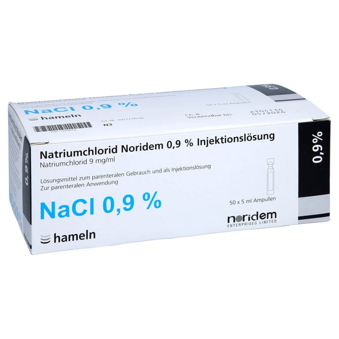 Natriumchlorid Noridem 0.9 % Injektionslösung