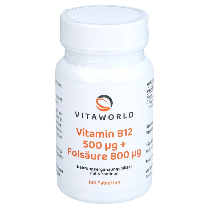 Vitamin B12 500 ug + Folsäure 800 ug