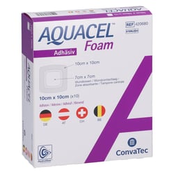 Aquacel Foam Adh 10x10 cm