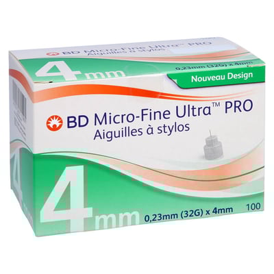 BD Micro-fine Ultra Pro Pen-Nadeln 0,23x4 mm 32 G
