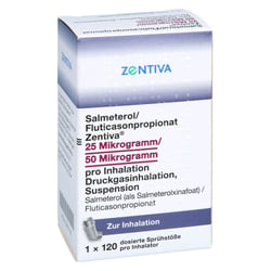 Salmeterol/Fluticasonpropionat Zentiva 25 Mikrogramm/50 Mikrogramm pro Inhalation
