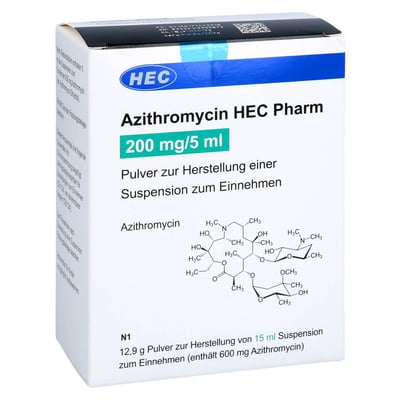 Azithromycin HEC Pharm 200 mg/5 ml
