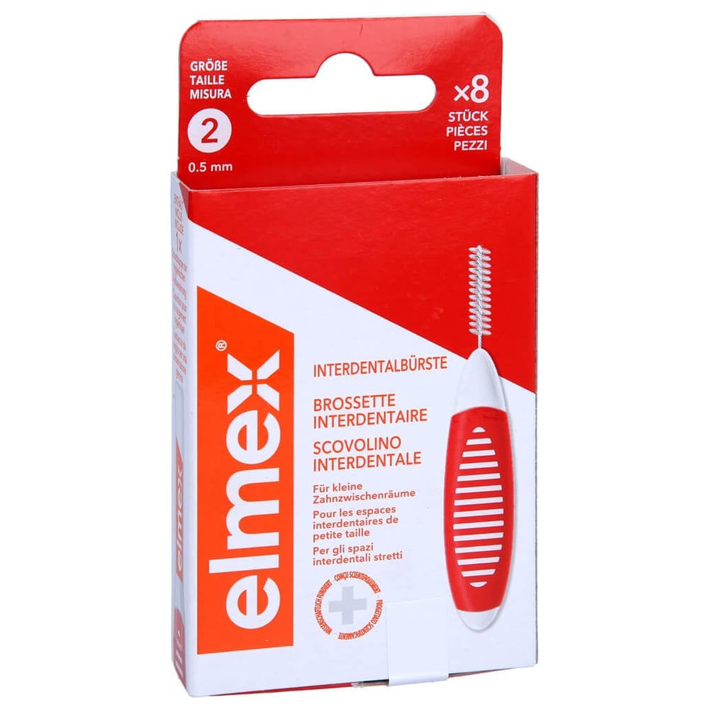 Elmex Interdentalbürsten ISO Gr.2 0,5 mm rot
