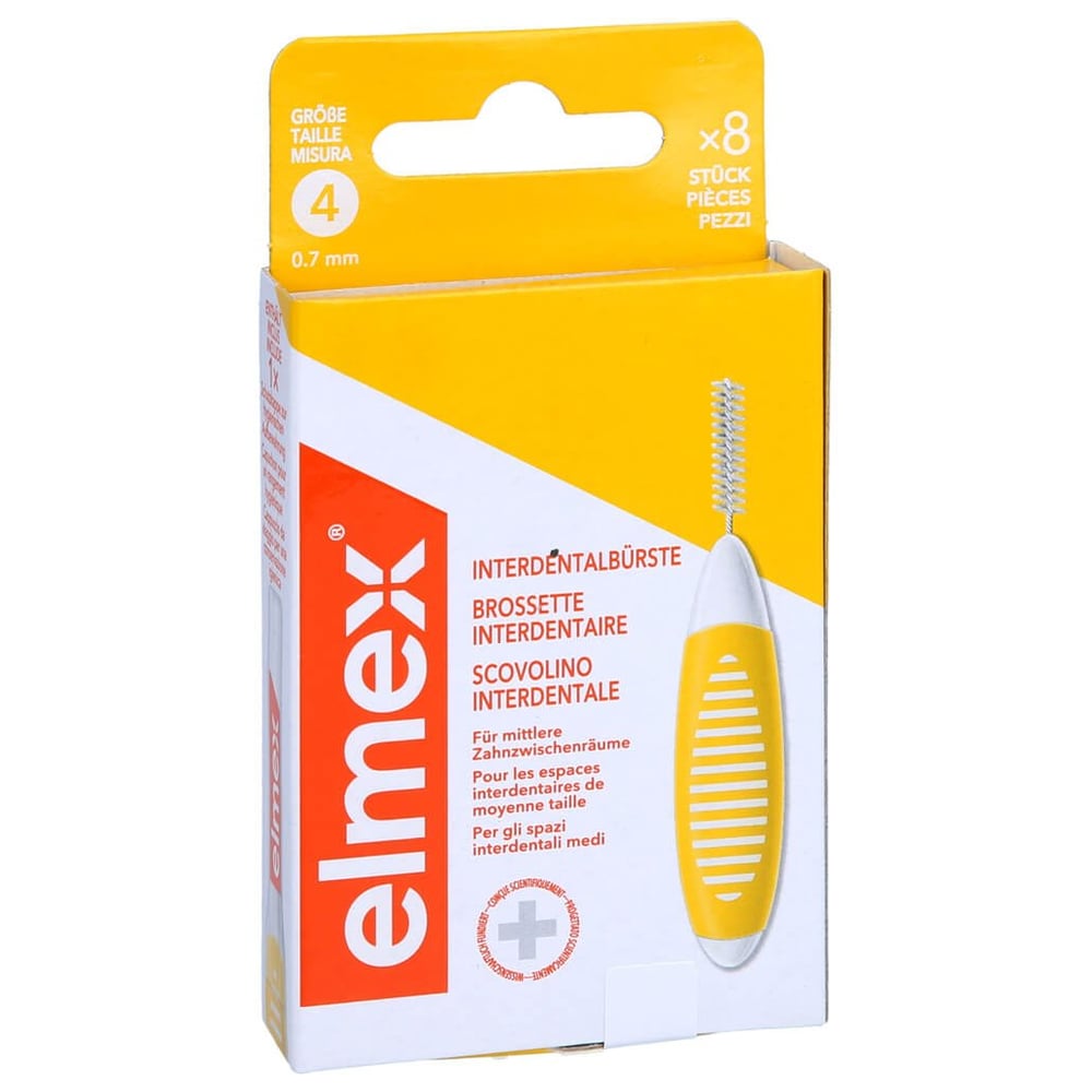 Elmex Interdentalbürsten ISO Gr.4 0,7 mm gelb