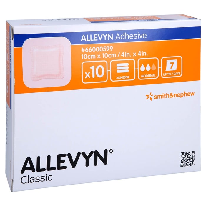 Allevyn Adhesive 10x10 cm haftende Wundauflage