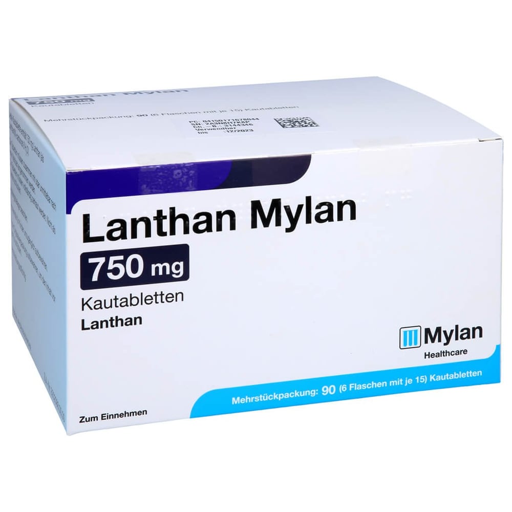 Lanthan Mylan 750 mg Kautabletten