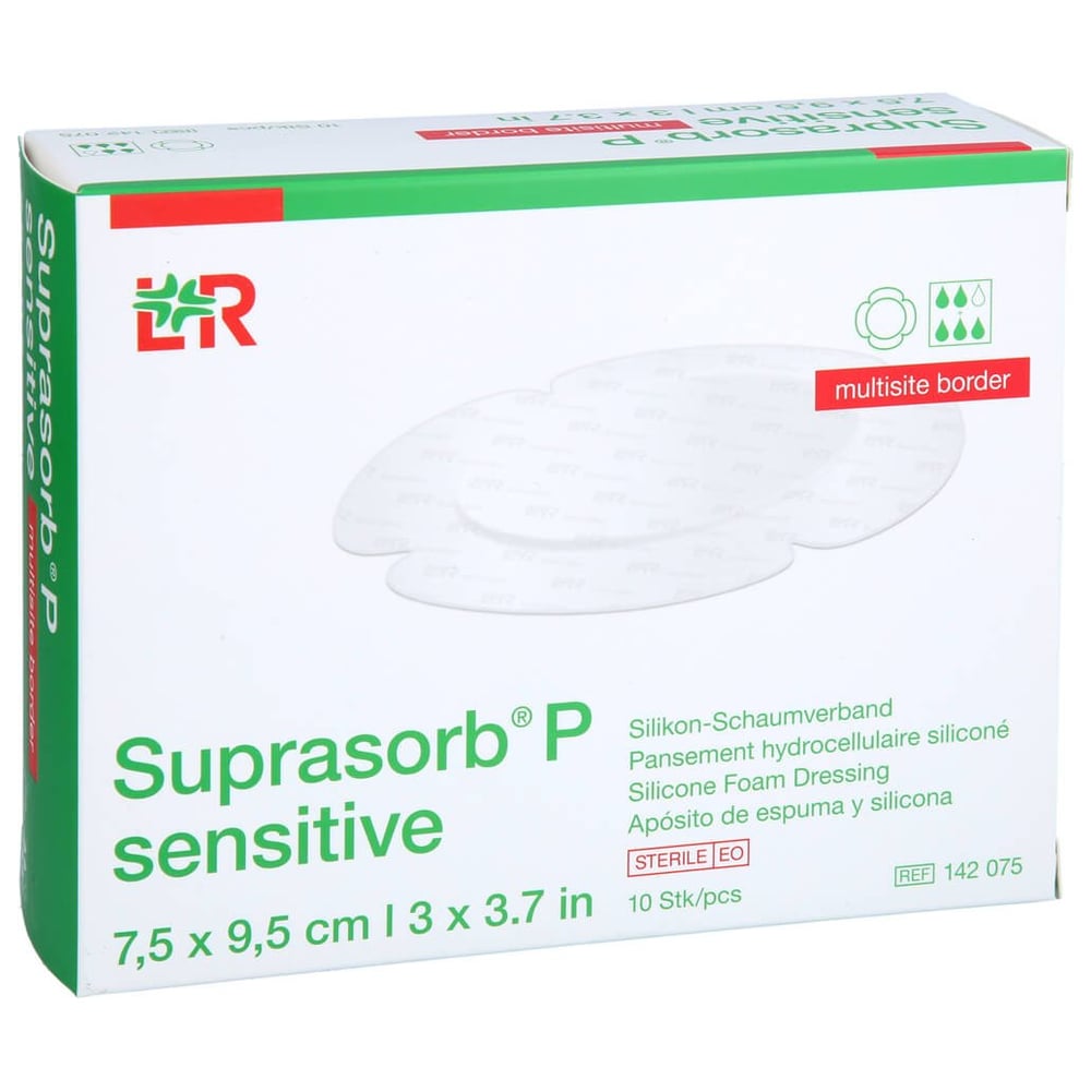 Suprasorb P sensitive multisite border 7.5x9.5cm
