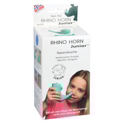 Rhino Horn Junior Nasendusche in Türkisblau)