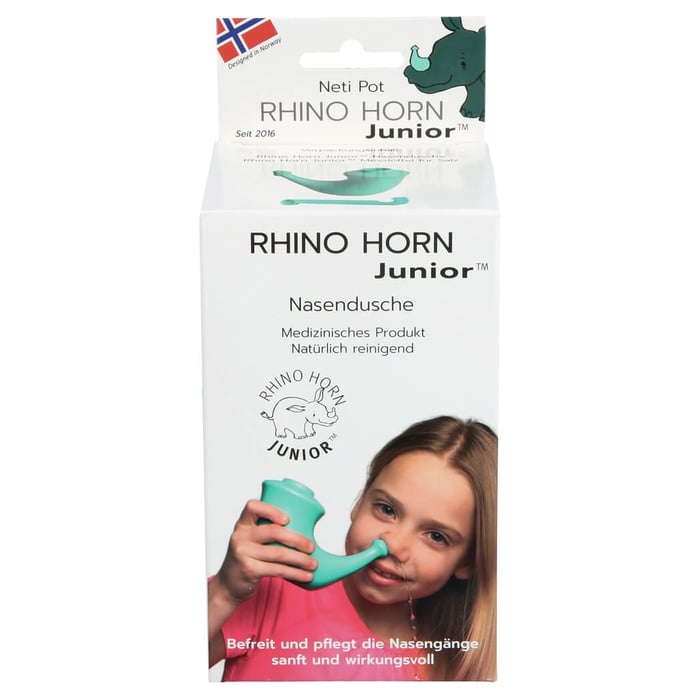 Rhino Horn Junior Nasendusche in Türkisblau)