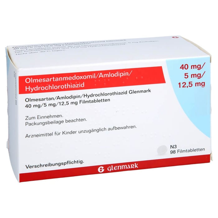 Olmesartan/Amlodipin/Hydrochlorothiazid Glenmark 40/5/12,5mg
