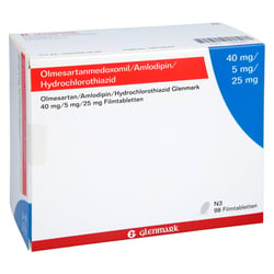 Olmesartan/Amlodipin/Hydrochlorothiazid Glenmark 40/5/25 mg
