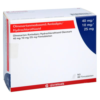 Olmesartan/Amlodipin/Hydrochlorothiazid Glenmark 40/10/25 mg
