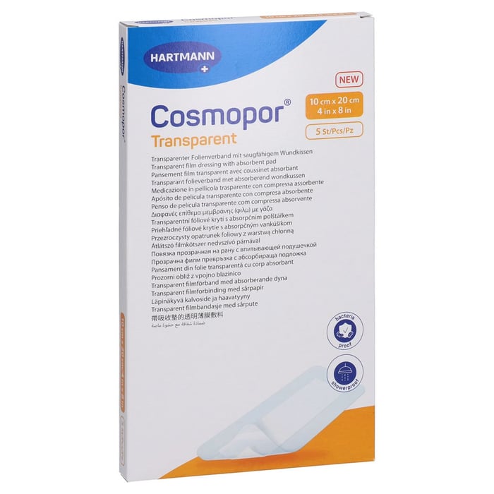 Cosmopor transparent Folienverband 10x20 cm steril