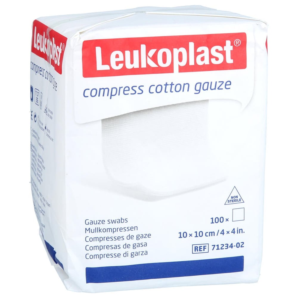 Leukoplast Compress Cotton Gauze NST 10X10 8f