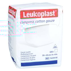Leukoplast Compress Cotton Gauze NST 10X10 8f