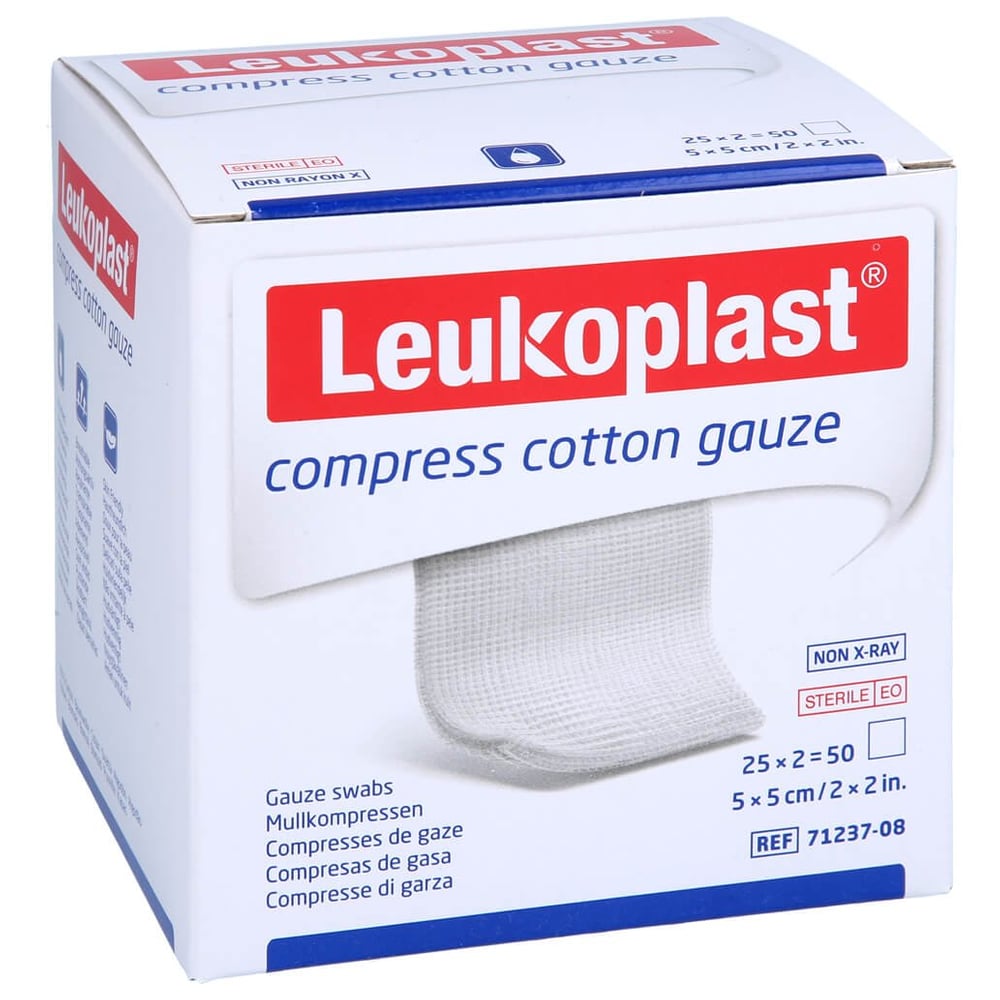 Leukoplast Cot St 5x5 12f