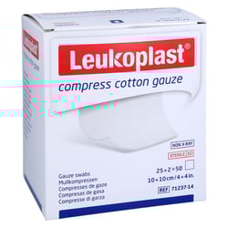 Leukoplast Compress Cotton Gauze STE 10X10 12f