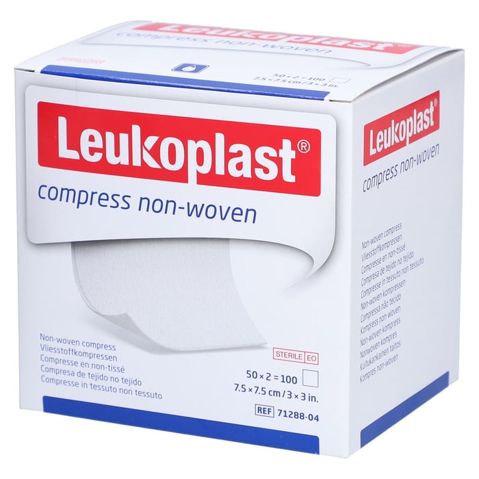 Leukoplast Compress Non-Woven STE 7.5X7.5 4f