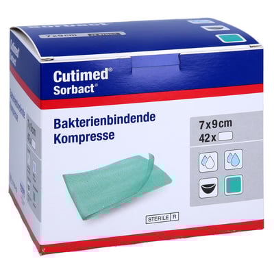 Cutimed Sorbact Kompressen 7x9 cm