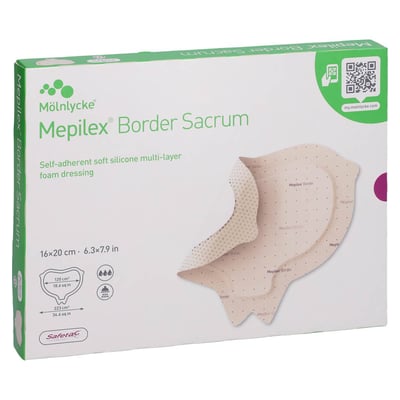 Mepilex Border Sacrum Schaumverband 16x20 cm steril ACA Müller/ADAG Pharma Produktbild 1