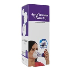 Aerochamber klein Maske ab 5 Jahre lila