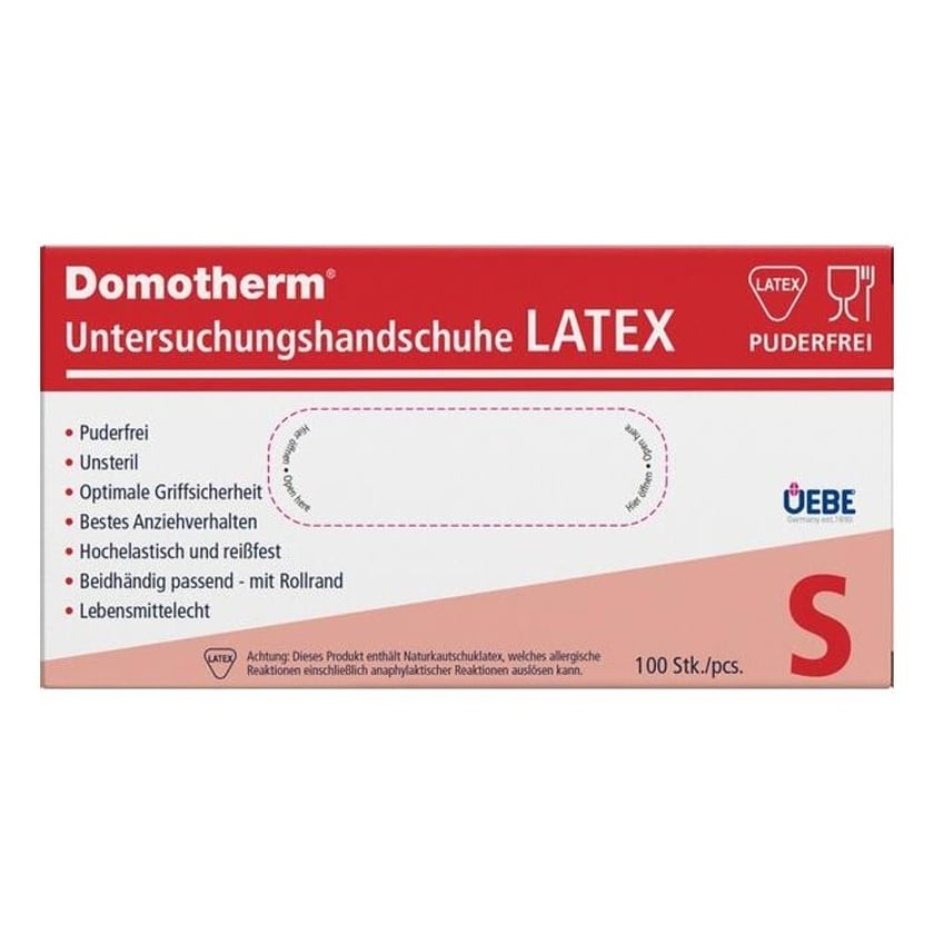 Domotherm Untersuchungshandschuhe Latex S