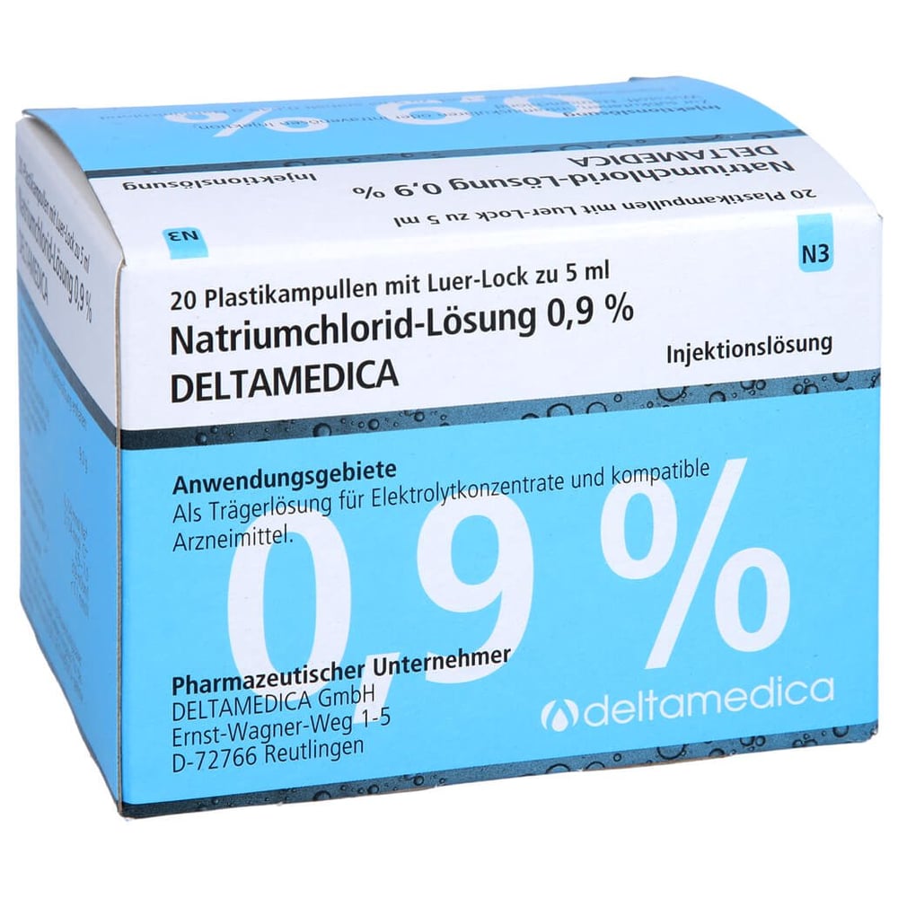 NATRIUMCHLORID-Lösung 0,9% Deltamedica Luer-Lo Pl.