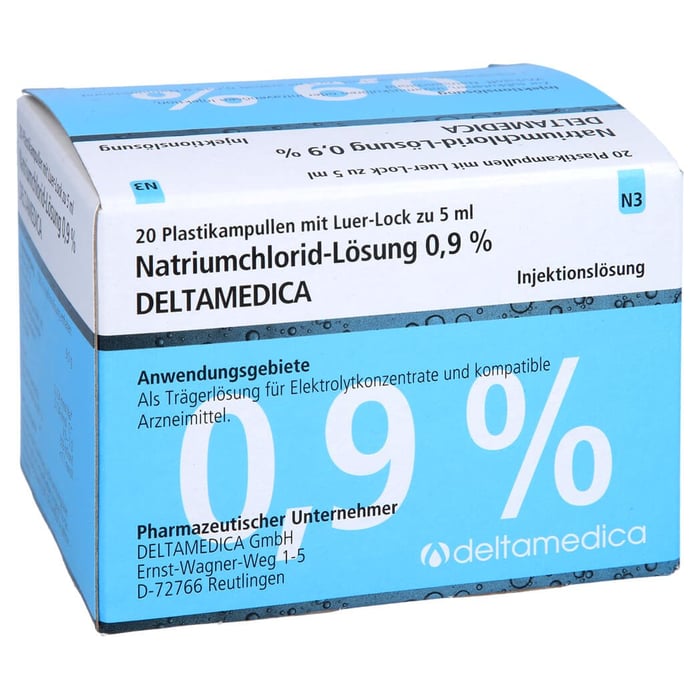 NATRIUMCHLORID-Lösung 0,9% Deltamedica Luer-Lo Pl.