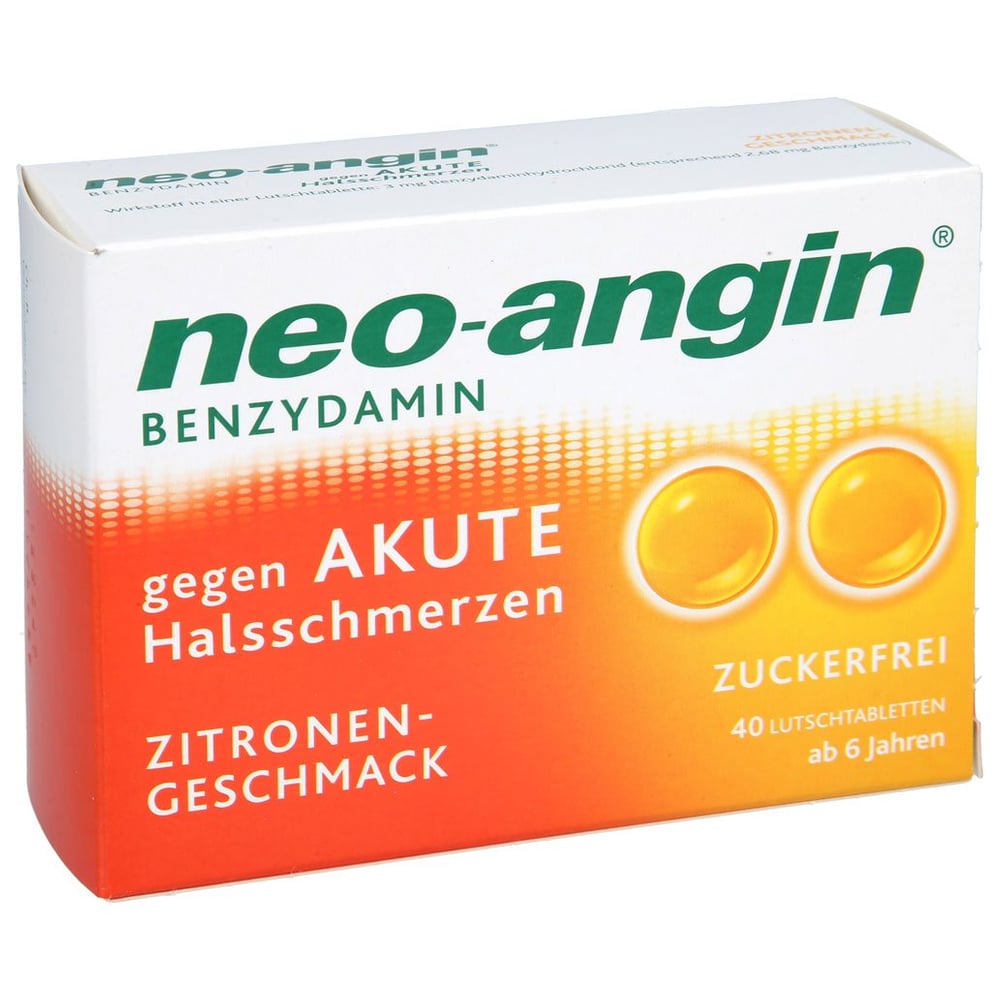 Neo-Angin Benzydamin gegen akute Halsschmerzen Zitronengeschmack 3 mg