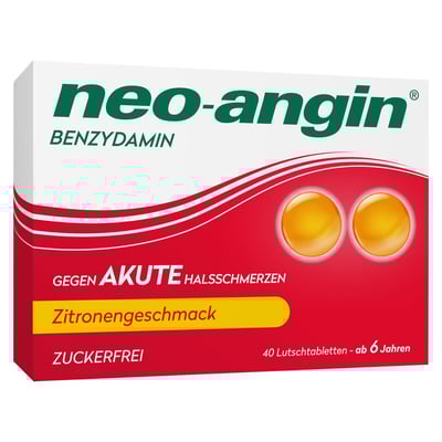 Neo-Angin Benzydamin gegen akute Halsschmerzen Zitronengeschmack 3 mg