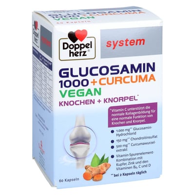 Doppelherz Glucosamin 1000 + Curcuma Vegan system