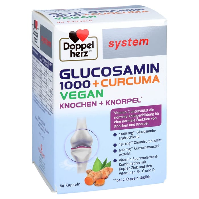 Doppelherz Glucosamin 1000 + Curcuma Vegan system