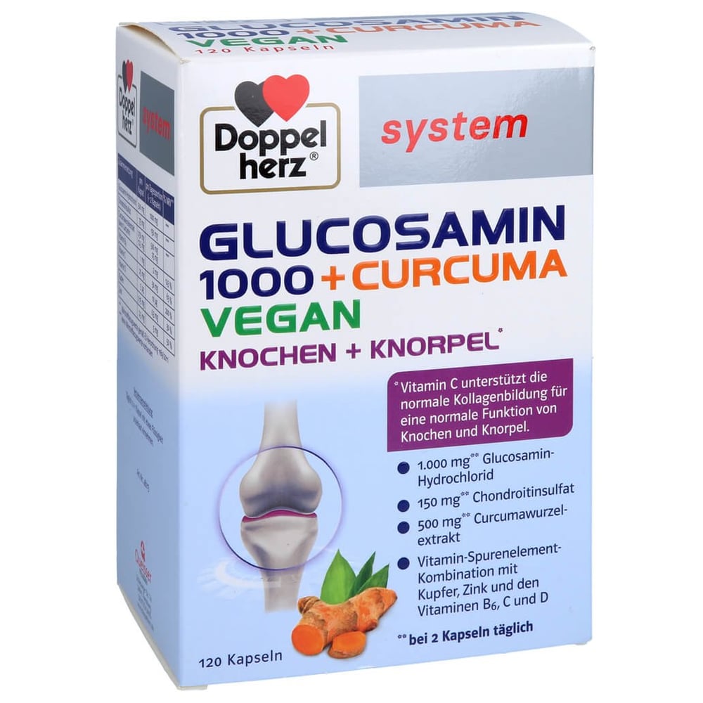 Doppelherz Glucosamin 1000 + Curcuma Vegan system
