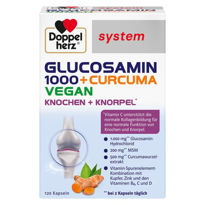 Doppelherz Glucosamin 1000 + Curcuma Vegan system