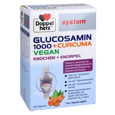Doppelherz Glucosamin 1000 + Curcuma Vegan system