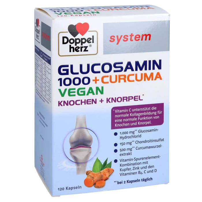 Doppelherz Glucosamin 1000 + Curcuma Vegan system