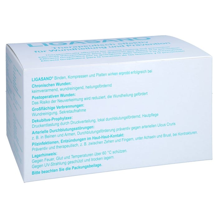 Ligasano weiß Verband 1x10x10 cm steril
