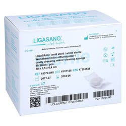 Ligasano weiß Wundband mikro 0,4x1,5x50 cm steril