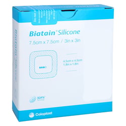 Biatain Silicone Schaumverband 7,5x7,5 cm