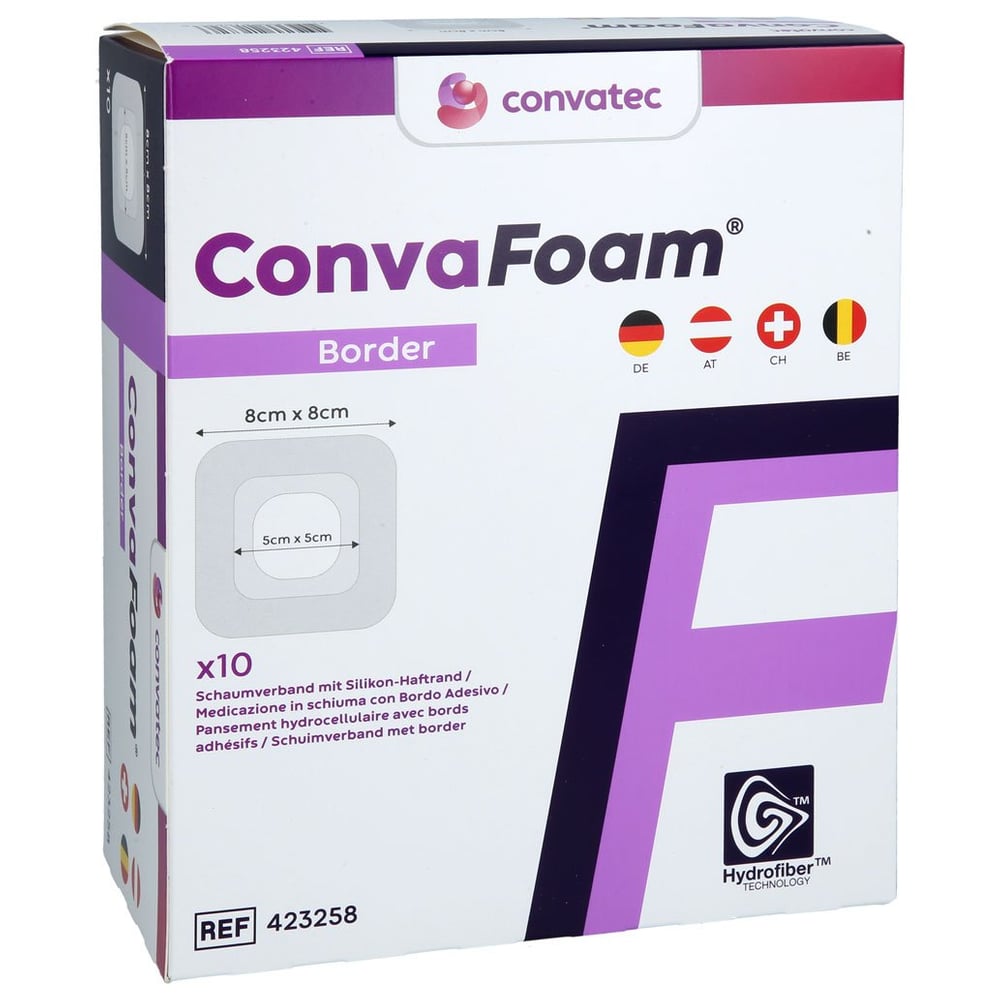 CONVAFOAM Schaumverband Border 8x8 cm