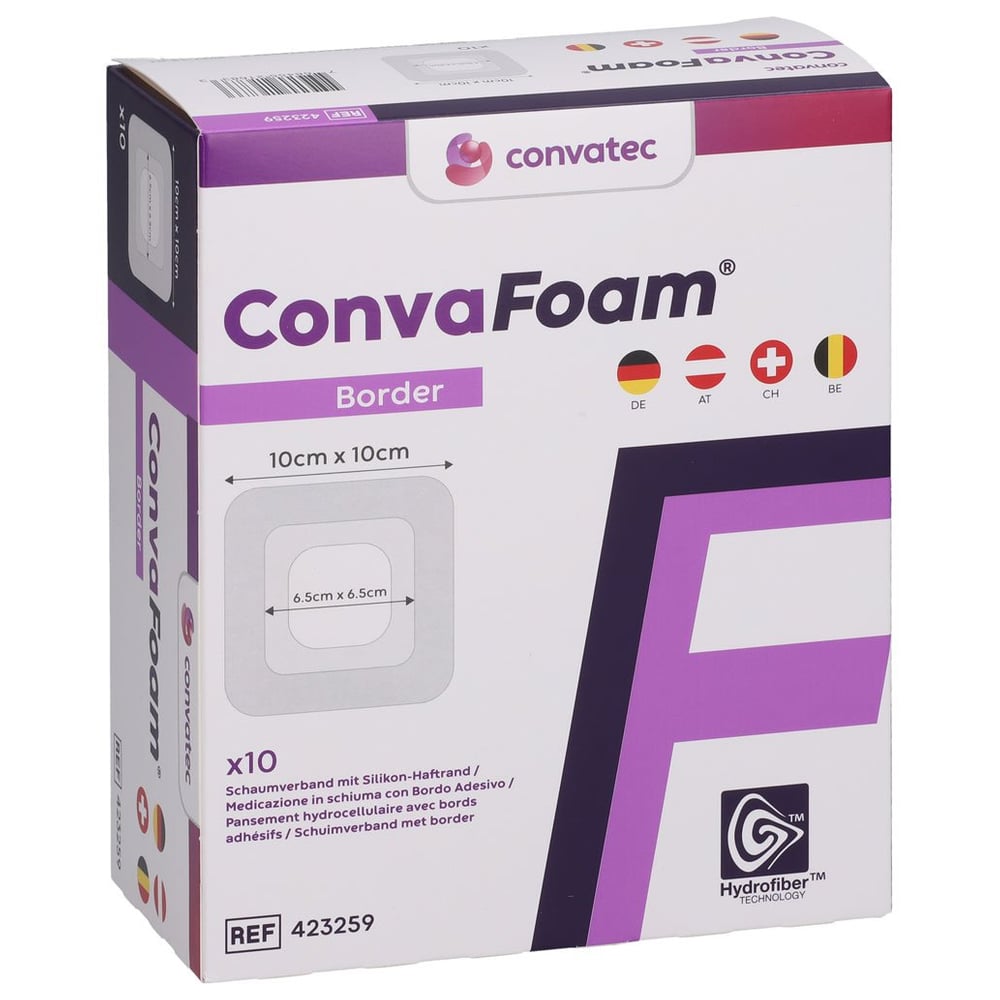 CONVAFOAM Schaumverband Border 10x10 cm