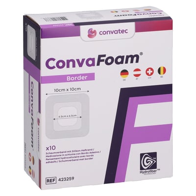 CONVAFOAM Schaumverband Border 10x10 cm